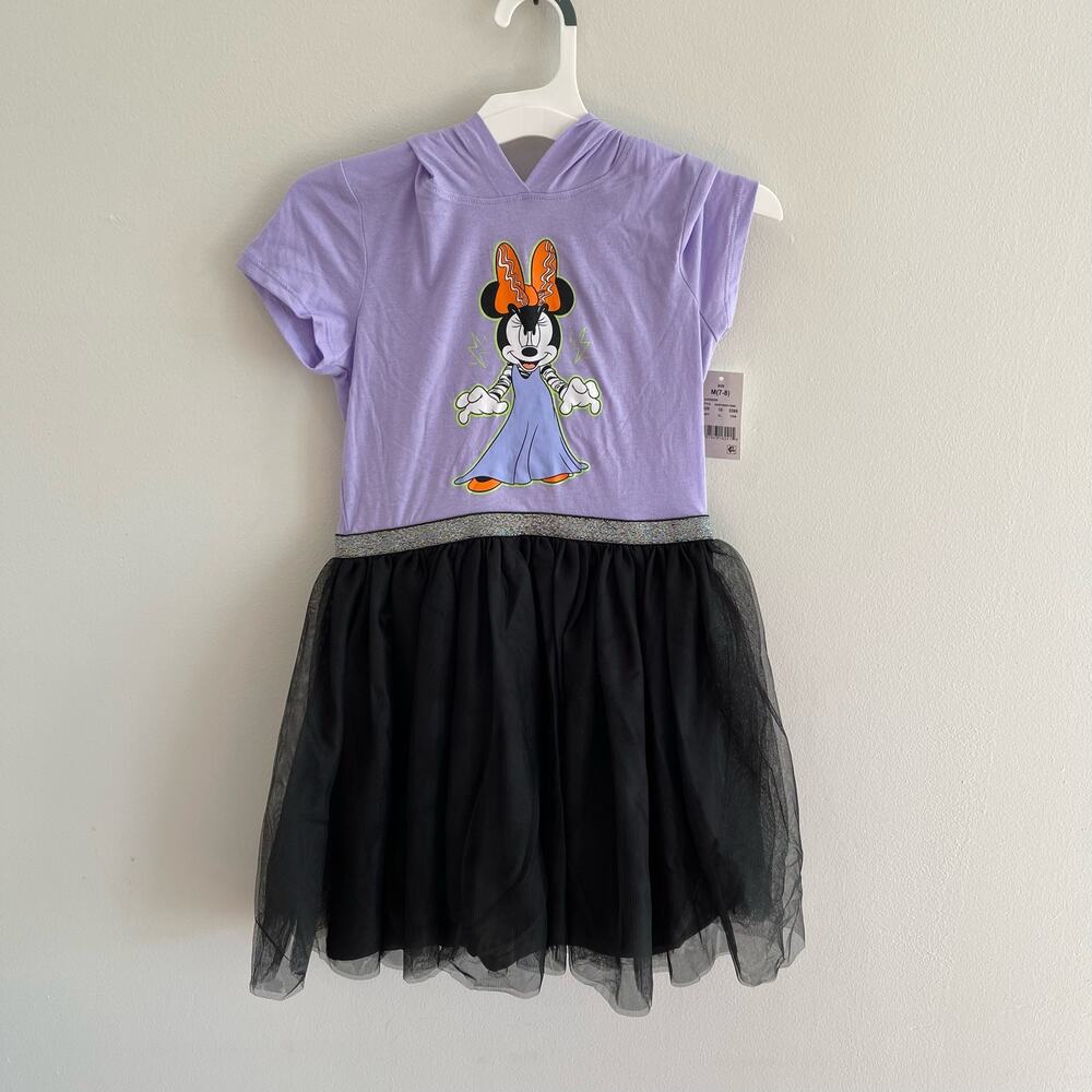 NWT DISNEY GIRLS MEDIUM HALLOWEEN MINNIE MOUSE DRESS